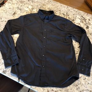 American Eagle Gray Button Down Shirt